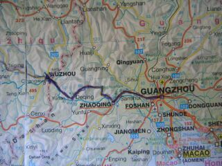 Route durch China